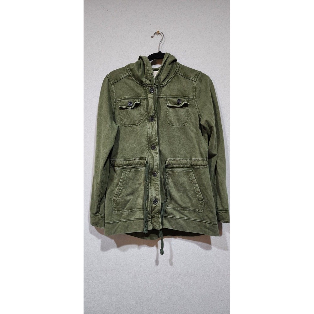 Lucky Brand Green Utility Hooded Jacket Women’s Size Medium